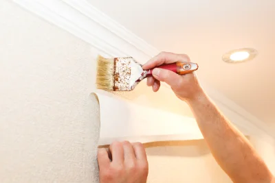Pose de papier peint à Beauvoir — revêtements muraux et toiles de verre